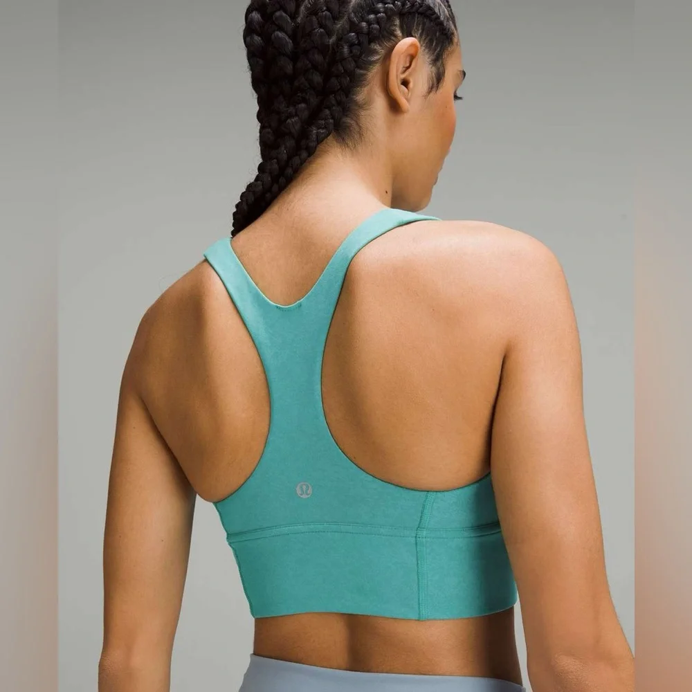 Lululemon Wunder Train Longline Bra *Medium Support, C/D Cup Green Size 6